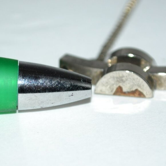 Vintage 70s 60's Retro Silver Sculpture Scallop Chunky Box Chain Necklace - Picture 6 of 9